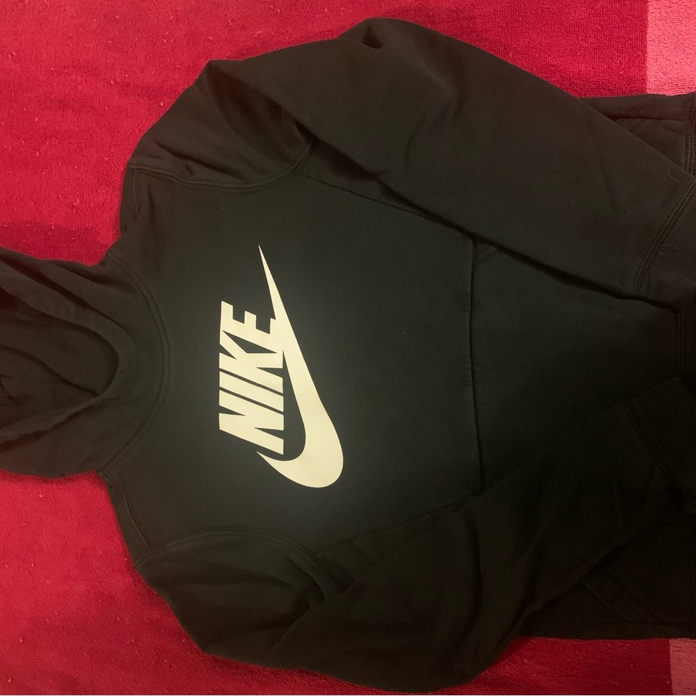 Nike Black and White Logo Hoodie